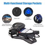 Zavothy Lightweight Hydration Backpack with 2L Water Bladder Water Backpack Hydration Pack for Cycling Running Biking Hiking Backpack Black