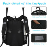 Youth Baseball Bag - Bat Backpack for Baseball, T-Ball & Softball Equipment & Gear, Bat & Glove Holder Gift, Large Main Compartment for Helmet & accessories, Separate Shoes Compartment, Fence Hook