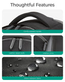 BAGSMART Laptop Backpack for Men, Backpack with Retractable Cable, 15.6 Inch Business Backpack, College Computer Backpack, Black