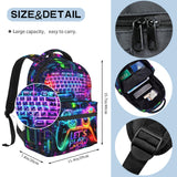 School Backpack for Boys- Video Game Backpacks Boys Backpack for Kids Children Teens Elementary Middle School - Students Bookbag Ages 6-18, Game Bookbag Travel Back Pack