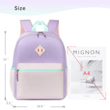 abshoo Kindergarten Backpack for Girls Preschool Backpacks School Bookbag for Kids 4-8(Pink and Purple)
