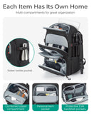 BAGSMART Camera Bag for Photographers, Professional Camera Bag Fits up to 15.6" Laptop, DSLR/Drones/Tripod Camera Case with Rain Cover, Grey