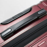 DELSEY PARIS Titanium Hardside Expandable Luggage with Spinner Wheels Checked Luggage, Purple, Checked-Medium 25 Inch