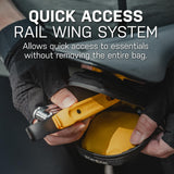 Topeak Elementa Seatbag XS – Compact Under-Saddle Bike Tool Bag in Black with Anti-Slip Fabric, Hook-and-Loop Mount & Durable 1000D Polyester – Discreet 0.2 L Storage for Tube & Levers