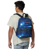 JanSport SuperBreak Plus Backpack with Padded 15-inch Laptop Sleeve and Integrated Bottle Pocket - Spacious and Durable Daypack for Work and Travel - Stellar Starfield