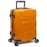 Dejuno Lumos New Generation Hardside Expandable Spinner Luggage, Orange, 3-Piece Set