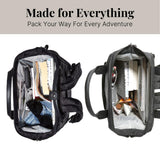 Baggallini Soho Backpack - Travel Laptop Backpack for Women - Lightweight Water-Resistant Luggage Bag, Black