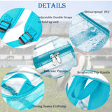 Fomaris Stadium Approved Clear Backpack 12x12x6, Small See Through Plastic Concert Backpack (Turquoise)