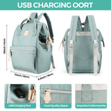 Himawari Laptop Backpack for Women & Men - Travel Backpack With USB Charging Port, Water Resistant, College & School Bag