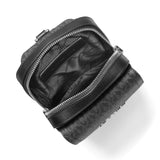 Michael Kors Men's Hudson Medium Flap Sling Pack/MK Signature Small, Black