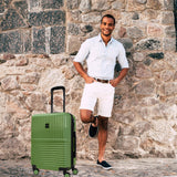 World Traveler Dejuno Tonal 20-Inch Carry-On Polycarbonate Lightweight Hardside Expandable Spinner Luggage Suitcase with TSA Lock - Matcha