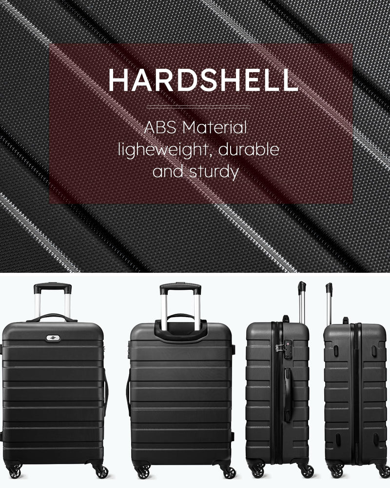 Suitour Luggage Sets 2 Piece with Spinner Wheels,Hard Shell 20 Carry on Suitcase and 28 inch Luggage with Spinner Wheels Suitcase Set with TSA Lock(20in/28in)