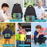 TFAUR Boys Backpack for School,Gamer Backpack for Boys Kids,Boy Bookbag for Elementary Middle School Student,Video Game Bookbag For Boy Kids Teen Age 6-14,17″