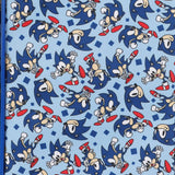 Bioworld Sonic The Hedgehog Thumbs Up Blue 18" Soft-Sided Luggage