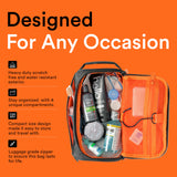 Fitdom Hanging Toiletry Bag Tactical Dopp Kit Case For Men. Perfect For Travel & Storage. Fits Large & Small Cosmetic, Clipper, Toothbrush, Shaving & Shower Care. Best Overnight Organizer