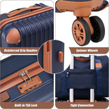 Cosbarn Carry On Luggage Sets 3 Piece, 20 Inch Luggage 22x14x9 Airline Approved with Wheels and TSA Lock, ABS Lightweight Hardshell Travel Suitcase Set with Duffel Bag Travel Bag for Men Women