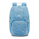High Sierra Swoop SG Backpack, Travel or Work Laptop Bookbag with Drop Protection Pocket, and Tablet Sleeve, One Size, Floral/Blue