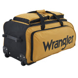 Wrangler Wesley Rolling Duffel Bag, Ambergold, Large 30-Inch