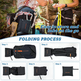 BECOJADDE 15L Small Hiking Backpack for Men Women Foldable Packable Back Pack Ultralight Hiking Daypack for Travel Camping Outdoor, Black