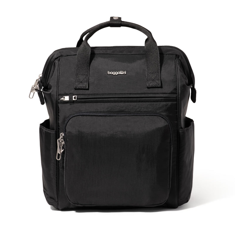 Baggallini Securtex Anti-Theft Windsor Backpack for Travel, Work & College, RFID & Locking Zipper, Up to 16" Laptop