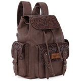 Montana West Wrangler Backpack Purse for Women Men Western Backpack Floral Tooled Travel Bags