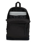 JanSport Right Pack Backpack - Durable Daypack with Padded 15" Laptop Sleeve, Spacious Main Compartment & Integrated Water Bottle Pocket, Monochrome Black