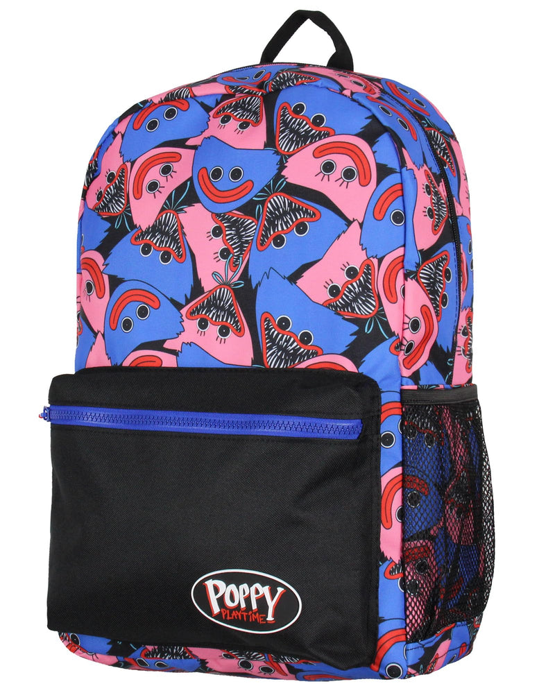 Mad Engine Poppy Playtime Backpack Kissy Missy And Huggy Allover Design Laptop School Travel Backpack 17"