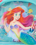 Disney The Little Mermaid Backpack Kids | Girls Ariel Sea Character Blue Rucksack | Luggage Sports School Bag Adjustable Straps | Princess Merchandise Gifts