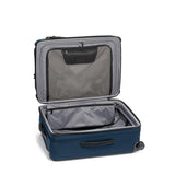 TUMI - Alpha Medium Dual Access Expandable 4-Wheeled Checked Luggage - Zipper Expansion - Durable Ballistic Nylon - Medium Capacity Suitcase with TSA Lock - Navy Blue