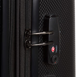 SwissGear 7272 Energie Expandable Hardside Luggage With Spinner Wheels and TSA Lock, Black, Checked-Medium 24-Inch
