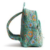 Vera Bradley Women's Premium Cotton Bancroft Backpack, Gemstone Paisley, One Size