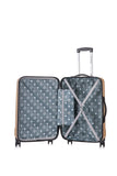 Rockland Santa Monica Hardside Spinner Wheel Luggage, Champagne, 19", 24", 28"