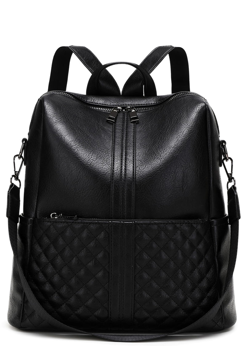 sqlp Daily Use Backpack Purse for Women Vegan Leather Travel Back Pack Fashion Multipurpose Design Shoulder Bags Handbag