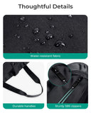 BAGSMART Tote Bag for Women, Foldable Tote Bag With Zipper Travel Large Shoulder Bag Handbag for Work