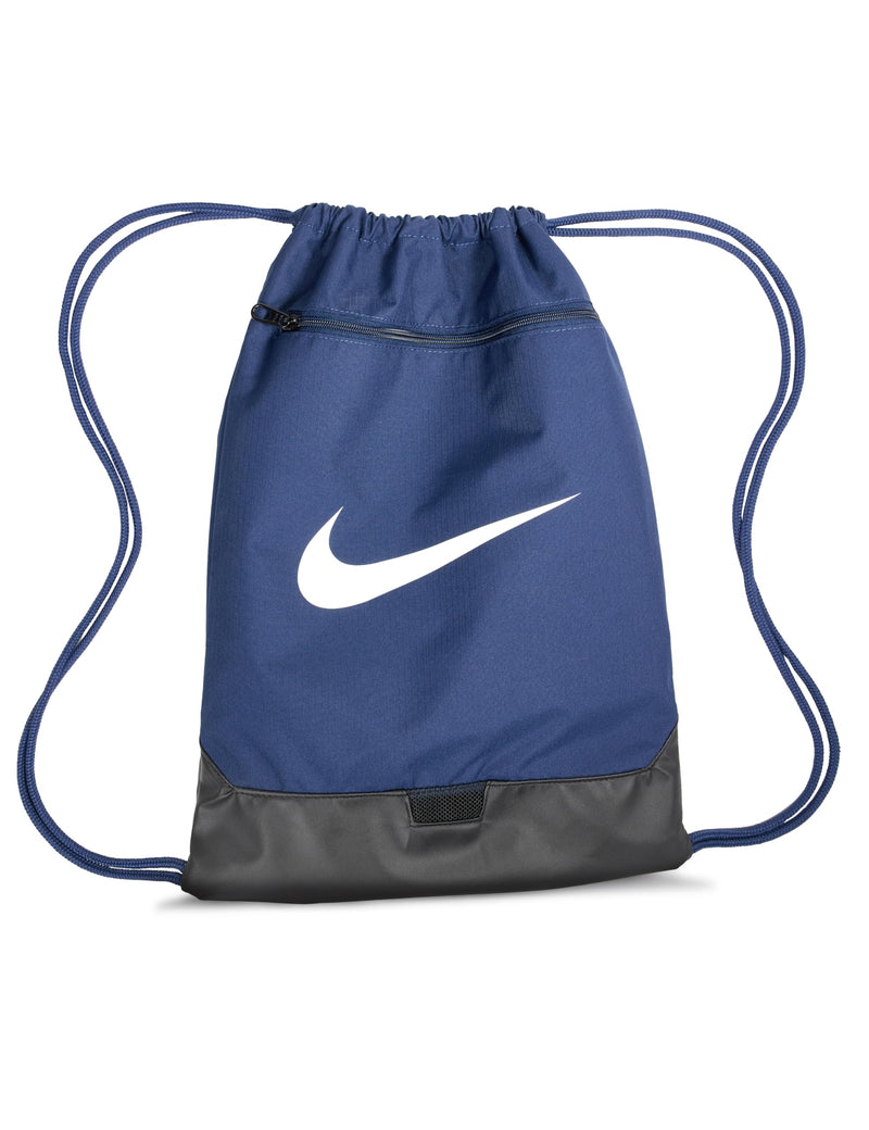 Nike Unisex Brasilia 9.5 Training Gym Sack (18L), Midnight Navy/Black/White, MISC