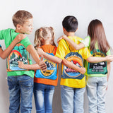 Locmeo 24 Pcs Religion Nonwoven Drawstring Backpacks Bulk Christian Religious Bible Verse Bags for Boy Girl Church