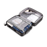 Amazon Basics 2-Piece Hardside Luggage Set (20", 28") with TSA Locks, Spinner Wheels, Expandable, Scratch-Resistant Surface, Black