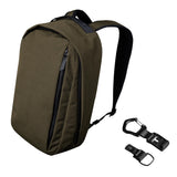 ALPAKA Metro Backpack and HUB Carabiner(L) -12L Fits a Thin 14" Laptop Small Backpack, Soft Touch Fleece Lined Laptop Sleeve; Quick Release Keychain with Magnetic Belt Clip - EDC Carabiner for Keys.