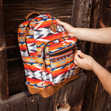 Wrangler Yellowstone Sturdy Backpack for Travel Classic Logo Water Resistant Casual Daypack for Travel with Padded Laptop Notebook Sleeve (Wild West)