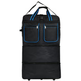 Generic Expandable Lightweight Duffle Bag (36"") Rolling wheeled Spinner Suitcase Luggage for Travel and Storage (Blue with Trim), Wheelbag36