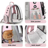 Lollimeow Cat Carrier Backpack, Expandable Bubble Pet Carrier for Cats and Small Dogs, Airline Approved Travel Backpack for Hiking, Walking & Outdoor Adventures - Supports up to 16 lbs