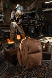 Carhartt 35L Triple-Compartment Backpack, Durable Pack with Laptop Sleeve and Duravax Abrasion Resistant Base, Gravel