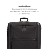 TUMI - Alpha X-Large Dual Access Expandable 4-Wheeled Checked Luggage - Zipper Expansion - Durable Ballistic Nylon - Extra Large Capacity Suitcase with TSA Lock - Dark Black