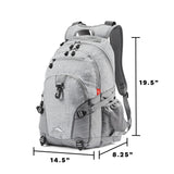 High Sierra Loop Backpack, Travel, or Work Bookbag with tablet sleeve, One Size, Black