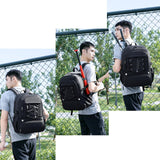GlneYos basketball bag backpack with Separate Shoes Compartment & Ball Holder,Large Multi functiona Sports Bag Basketball Accessories fit soccer tennis gym Black