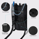 Hydration Backpack - Lightweight Water Backpack with 2L Water Bladder Bag, Running Hydration Vest Backpack for Men Women, Hydration Pack for Hiking, Cycling, Climbing MIYCOO (Black, 10L)