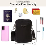 Baggallini Womens Modern Everywhere Explorer Crossbody, Black