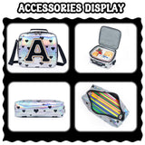 Meetbelify Rolling Backpack for Girls Backpack with Wheels for Elementary Student Kids School Bag with Lunch Box Pencil Case for Girls Ages 6-8 Years Old Black A