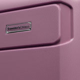Traveler's Choice Pagosa Hardshell Expandable Luggage with Spinner Wheels, Mauve, 22-Inch Carry-on