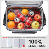 Hulongo Large 52cans Waterproof Insulated Cooler Backpack for Men & Women, Leak Proof Backpack Cooler, Soft, 8Gal (Grey)